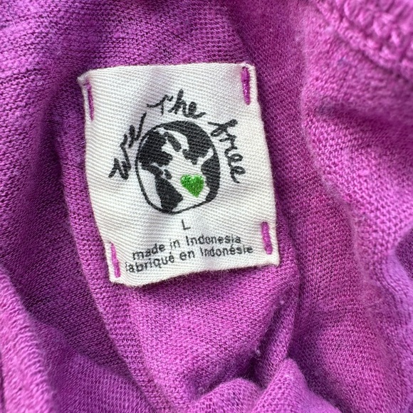 We The Free Free People Rosie drop waist tank Vibrant Purple V-Neck Size Large - Picture 8 of 16